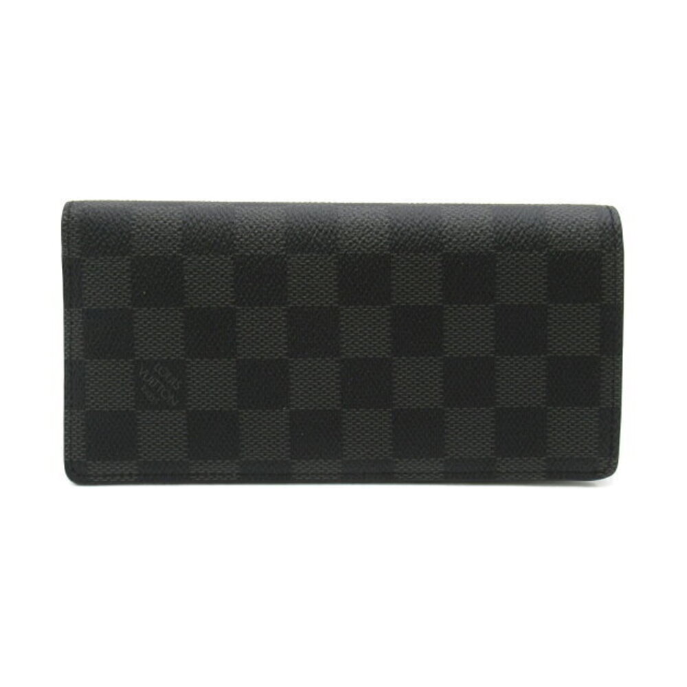 Louis Vuitton Alexandre Portefeuille Wallet Zip Long Graphite Black
